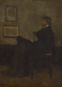 Studie für Arrangement in Grau und Schwarz, Nr. 2: Thomas Carlyle, 1872-73