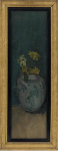 Das blaue Mädchen Fragment: Gelb und Blau von James Abbott McNeill Whistler