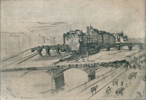 Die Île de la Cité, Paris, 1859, 1904 von James Abbott McNeill Whistler