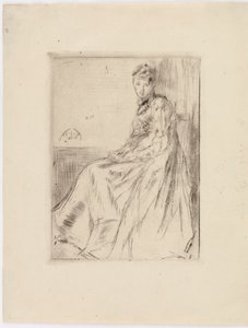 Der Brief Maud, sitzend