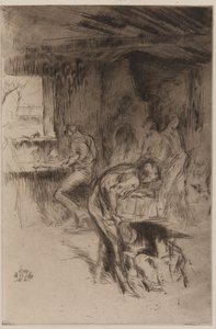 Die kleine Schmiede, Liverpool, 1875 von James Abbott McNeill Whistler