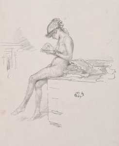 Das kleine nackte Modell liest, 1890