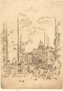 Die Piazzetta, 1880 von James Abbott McNeill Whistler