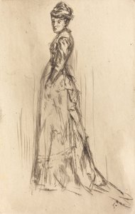 Das Seidenkleid, ca. 1873 von James Abbott McNeill Whistler