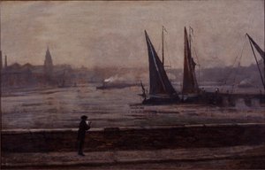 Die Themse von der Battersea-Brücke von James Abbott McNeill Whistler