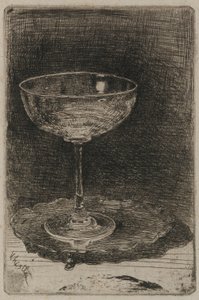 Das Weinglas, 1858 von James Abbott McNeill Whistler