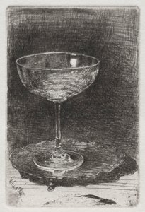 Das Weinglas, 1858 von James Abbott McNeill Whistler
