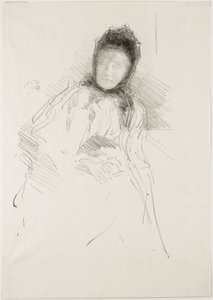 Unvollendete Skizze von Lady Haden, 1895 von James Abbott McNeill Whistler
