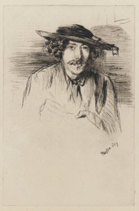 Whistler mit Hut, 1859 von James Abbott McNeill Whistler