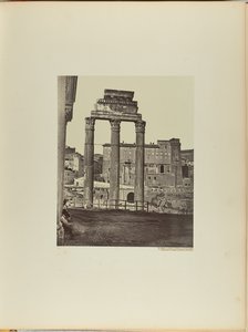 Der Tempel von Castor und Pollux im Forum Romanum, auch bekannt als der Tempel der Minerva Chalcidica von James Anderson