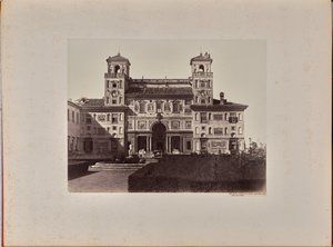 Villa Medici; die Fassade zum Garten, heute die Académie de France