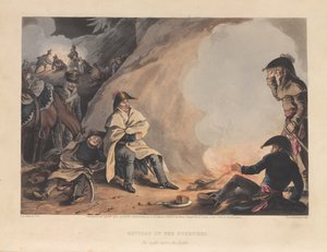 Biwak in den Pyrenäen, die Nacht vor der Schlacht, 1813 von James Atkinson