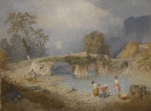 Aufklaren für schönes Wetter, Beddgelert, Nordwales von James Baker Pyne