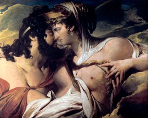 Jupiter von Juno verführt, spätes 18. oder frühes 19. Jahrhundert