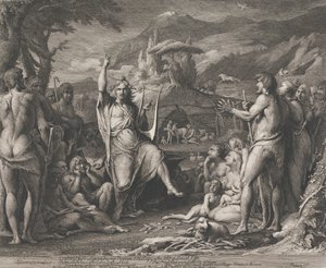 Orpheus unterrichtet...in Theologie (Entwürfe für die Wände des großen Raums der Gesellschaft zur Förderung der Künste)