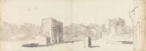 Rom, Blick auf den Konstantinsbogen mit anderen Ruinen von James Barry