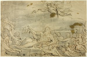 Studie für Handel oder den Triumph der Themse von James Barry