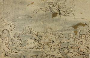 Studie für Handel oder der Triumph der Themse, 1767-80 von James Barry