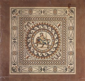 Römisches Mosaikpflaster, entdeckt in der Leadenhall Street, London von James Basire II