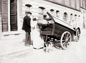 Menschen und Hundekarren, Antwerpen, 1898