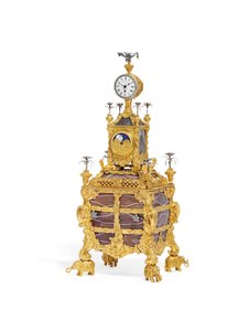 George III musikalische Tischuhr, ca. 1766