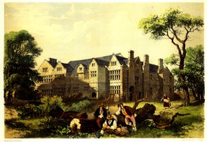 Sawston Hall, Cambridgeshire, 1848 von James Dafforne