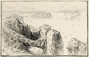 Klippen der Normandie, nahe Etretat