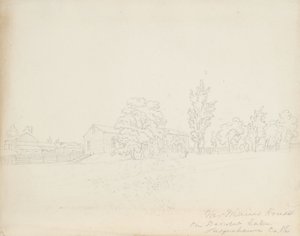 Haus von Mr. Main am Derwent Lake, Susquehanna Co. Pa., 1843