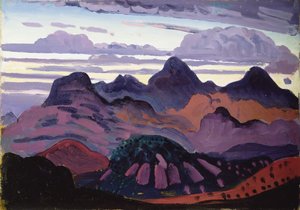 Tiefer Dämmerung, Pyrenäen, ca. 1912-13 von James Dickson Innes