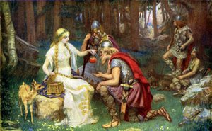 Göttin Idunn und die jugenderhaltenden Äpfel von James Doyle Penrose