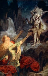 Helgi Hundingsbane kehrt nach Valhalla zurück, 1890 von James Doyle Penrose