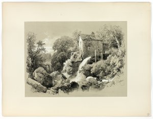 Pandy-Mühle, aus Picturesque Selections von James Duffield Harding