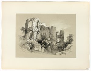 Römische Bäder in Trier, aus Malerische Auswahlen von James Duffield Harding