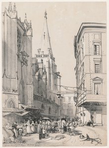 Skizzen zu Hause und im Ausland: Lyons Kirche von St. Hezier, Oktober 1832
