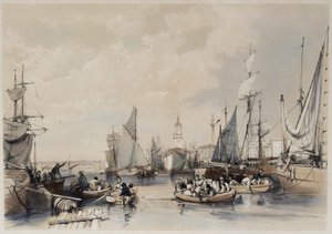 Der Hafen von London, 1834