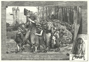 Der Rattenfänger von Hameln (Gravur) von James Elder Christie