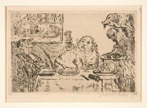 Völlerei, aus dem Portfolio Die Todsünden von James Ensor