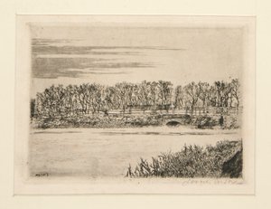 Die Brücke im Wald bei Ostende von James Ensor