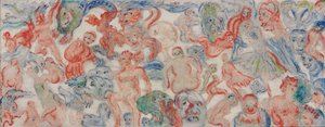 Monstres Entrelacés Décousus, Entrelardés (A) von James Ensor
