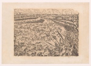 Schlachtfeld der Guldensporenschlacht bei Kortrijk von James Ensor