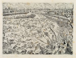 Die Schlacht der Goldenen Sporen von James Ensor