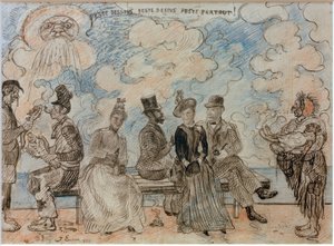 Unten Pest, oben Pest, überall Pest von James Sidney Ensor