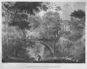 Barskimming House und Brücke, 1804