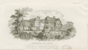 Shelton Old Hall (Stahlstich) von James Flewitt Mullock