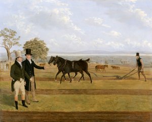 Sir Charles Morgan, 1760-1846 beim Castleton-Pflügenwettbewerb von James Flewitt Mullock