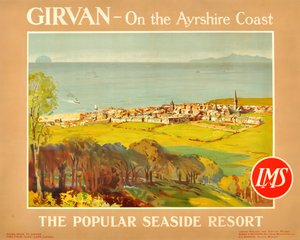 Girvan - An der Küste von Ayrshire. Der beliebte Badeort, 1920er Jahre von James Fullarton Sloane