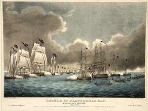 Schlacht von der Plattsburg Bay: McDonoughs Sieg, veröffentlicht 1840