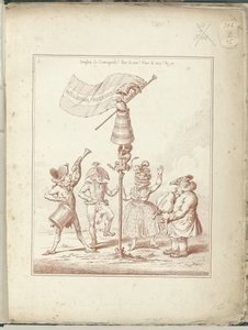 Titelblatt der Serie Hollandia Regenerata, 1795