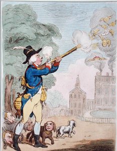 Ein guter Schuss, oder Billy-Ranger der Wildhüter in einem feinen Jagdgebiet von James Gillray