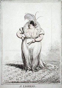 Eine Löwin, veröffentlicht von Hannah Humphrey 1801